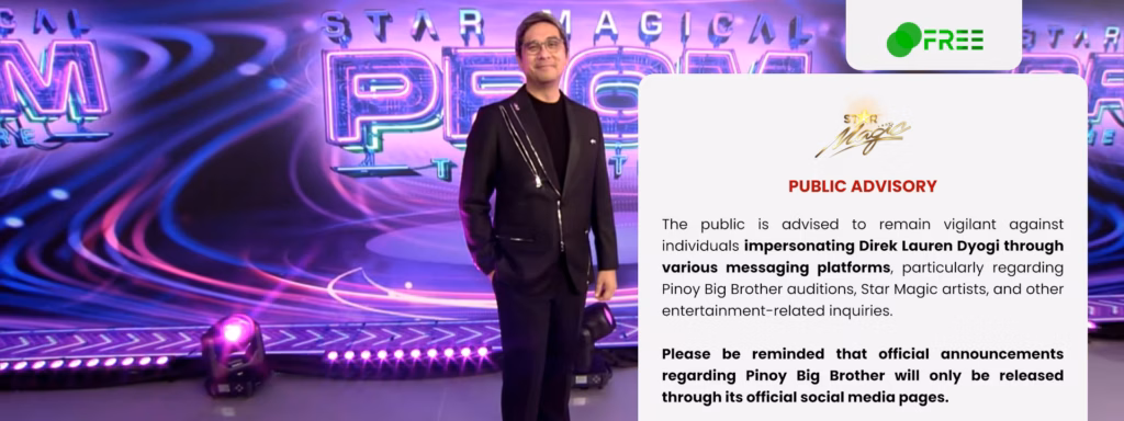 Entertainment: Star Magic warns the public against impersonation of Laurenti Dyogi on IMs