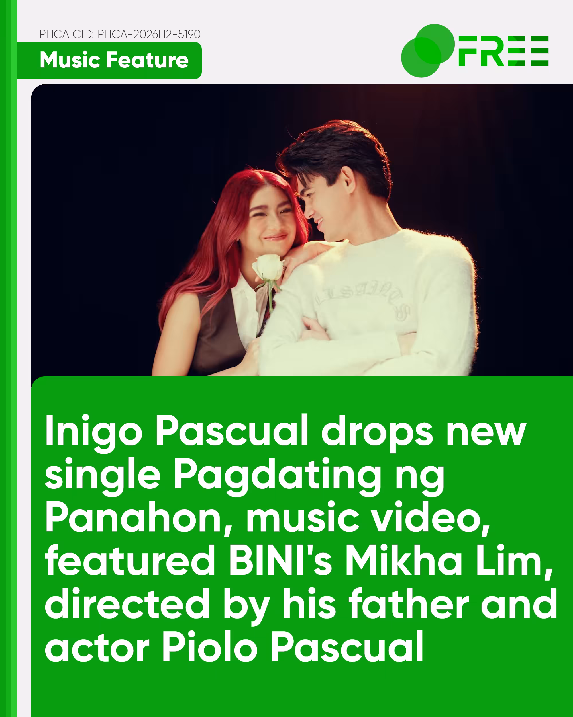Inigo Pascual with BINI Mikha Lim (Pagdating ng Panahon Music Video)