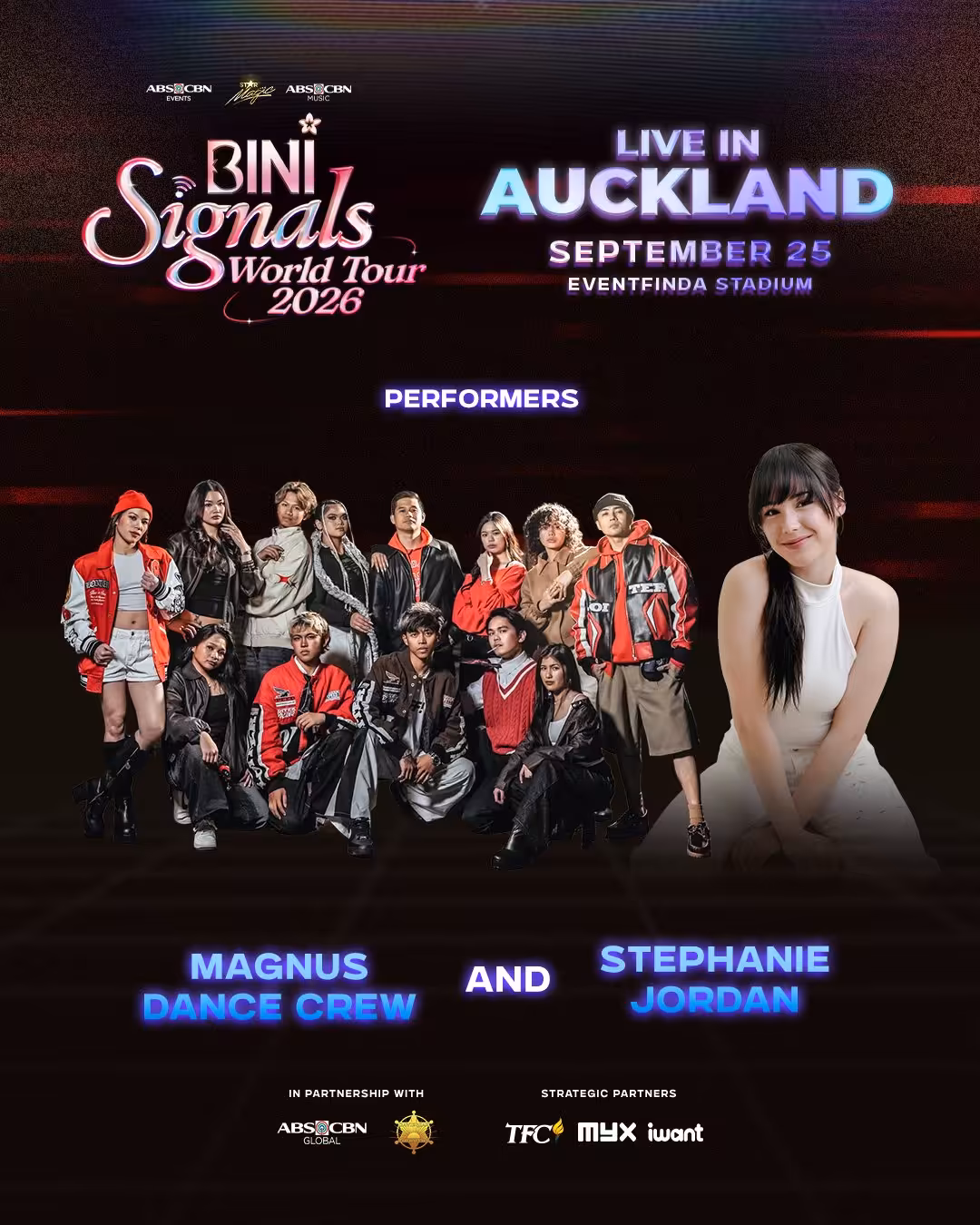 BINI Signals World Tour 2026: Auckland Stop Performers.